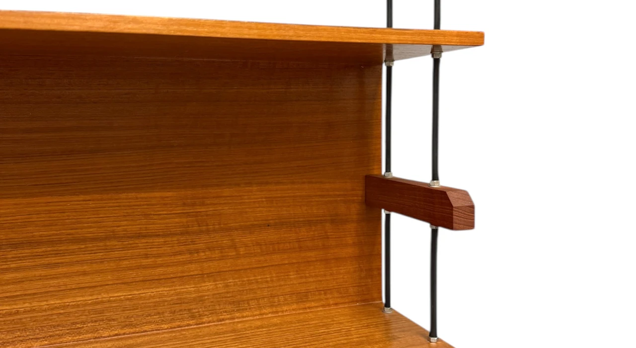 Mid-Century Modern Wall Mounted Shelf by Walter Wirtz for Wilhelm Renz, 1960s
